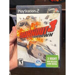 Burnout 3: Takedown (Sony PlayStation 2, 2004) NO Manual Tested PS2